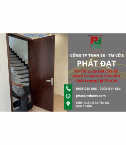 Thi Công Lắp Đặt Cửa Gỗ Nhựa Composite Cách Âm Chất Lượng Tại TPHCM