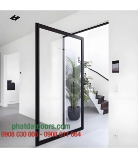 Cửa Nhôm Kính Mở Quay 360° Cao Cấp | Bản Lề Pivot – Sang Trọng, Hiện Đại | PHATDATDOORS
