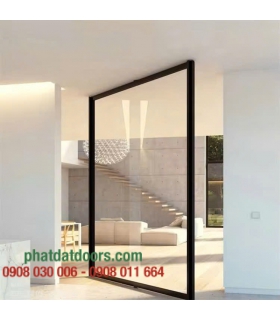 Cửa Nhôm Kính Mở Quay 360° Cao Cấp | Bản Lề Pivot – Sang Trọng, Hiện Đại | PHATDATDOORS